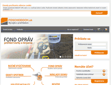Tablet Screenshot of poschodoch.sk